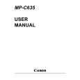 CANON MP-C635 Manual de Usuario