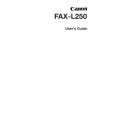 CANON FAX-L250 Manual del propietario