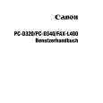 CANON FAXL400 Manual de Usuario