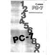CANON PC-7 Manual de Usuario