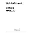 CANON MULTIPASS 1000 Manual de Usuario